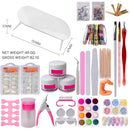 Acrylic Nail Tools, Coosa Acrylic powder Shiny Glitter Nail Art Decoration Professional DIY Gel Nail Kit Manicure File Nail Art Set with Nail Dryers COOSA