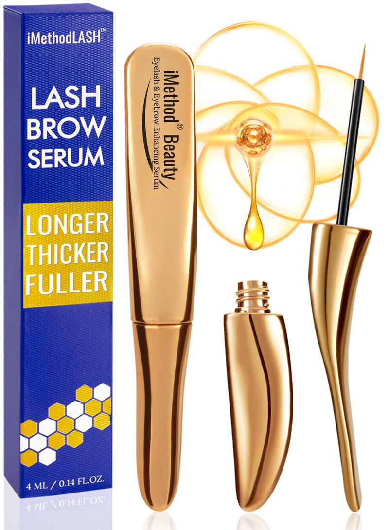iMethod Lash Serum - iMethodLash Lash Growth Serum, Eyelash Serum, Lash Boost, Eyelash Serum to Grow Lashes, Paraben-free and Cruelty-free, 4ML for 4 Month Supply, One Lash Growth Cycles iMethod