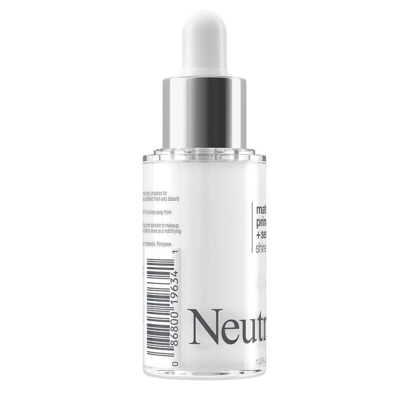 Neutrogena Shine Control Matte Booster Face Primer & Serum, Skin-Mattifying Serum-to-Primer with Rice Protein, Absorbs Excess Oil & Keeps Skin Shine Free, 1.0 fl. Oz Neutrogena