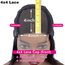 Aolvoblees HD Loose Deep Wave Lace Front Wigs Human Hair for Black Woman 180% Density 4X4 Lace Closure Human Hair Wigs Virgin Hair Wigs Pre Plucked with Baby Hair Natural (16 Inch) Aolvoblees