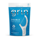 GRIN Double Flosspyx, Floss Picks, 75 Count, Dental Flossers, Minty Flavor, Recycled Plastic, 2 Lines of Strong Floss, Longer Floss Head, Traps Food and Plaque, Includes Safe Soft Fold-Back Tooth Pick Infinity Warehouse