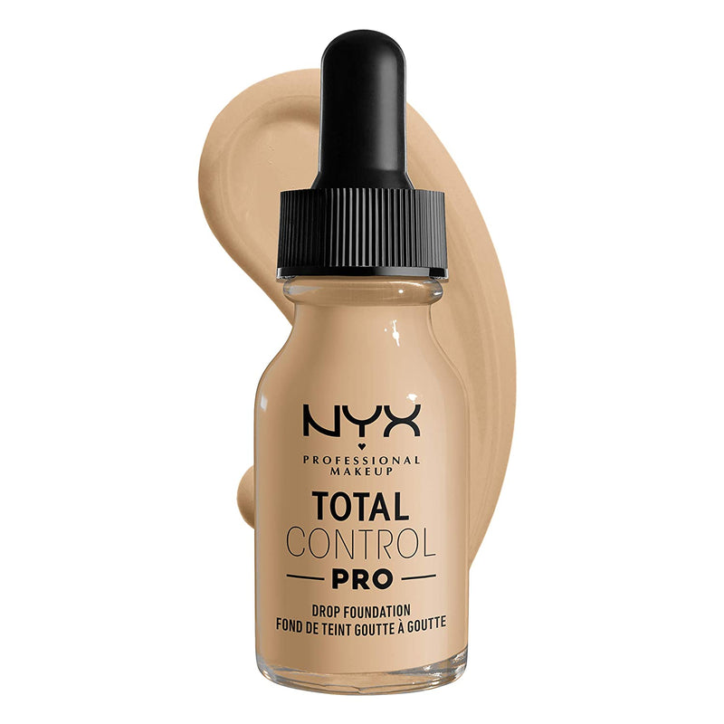 NYX PROFESSIONAL MAKEUP Total Control Pro Drop Foundation, Skin-True Buildable Coverage - Nude NYX PROFESSIONAL MAKEUP Store
