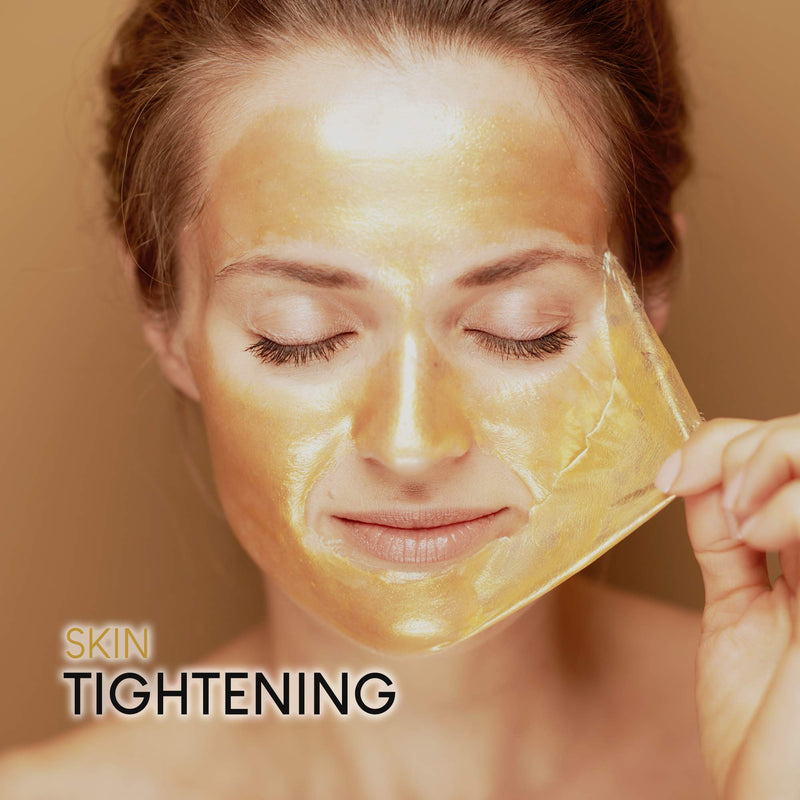 AZURE 24K Gold Luxury Firming Peel Off Mask – Lifting, Illuminating & Revitalizing | Removes Blackheads, Dirt & Oils | Reduces Wrinkles, Fine Lines & Acne Scars | Made in Korea - 150 mL Azure Cosmetics