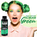 RAW Super Green Demi-Permanent Hair Color, Vegan, Free from Ammonia, Paraben & PPD, lasts over 45 washes, 4oz RAW