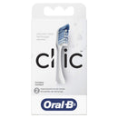 Oral-B Clic Toothbrush Replacement Brush Heads, White, 2 Count Oral-B