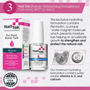 Nail Tek Hydrate 3, Moisturizing Strengthener For Hard And Brittle Nails, Provides Therapeutic Benefits, Hydrates, Fortifies, and Protects Nails, On-The-Go Daily Nail Treatment, 0.5 fl oz - 2-pack Nail Tek