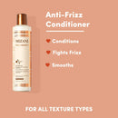 MIZANI Thermasmooth Anti-Frizz Conditioner | Conditions & Smooths Textured Hair | With Coconut Oil | For Dry Hair | 16.9 Fl. Oz. MIZANI