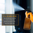 Nylea Empty Glass Spray Bottle for Plants (16oz) | Durable & Refillable Amber Spray Bottles for Cleaning Solutions - Essential Oil Spray Bottle w/Sturdy Mist, Stream Sprayer & Resistant Nozzle (1PC Nylea
