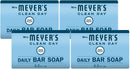 Mrs. Meyer's Clean Day Bar soap, rainwater Scent, 5.3 Ounce bar (Pack of 4), 21.2 Ounce MRS. MEYER'S CLEAN DAY Store
