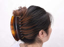 DEEKA 6 Inches Extra Large Size Hair Claw Clips Thick Long Hair Clips Resin Plastic Tortoise Shell Hairpins Fashion Stylish Hair Grips Hair Barrettes for Women (Brown) DEEKA