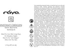 Raya Instant Oxygen Skin Revival Masque (115) | Anti-Fatigue Facial Treatment Mask for All Skin | Creates a Glowing Complexion Infinity Warehouse