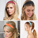 EAONE 16 Pieces Satin Headband Hard Headbands Wide Anti-slip Ribbon Hair Bands for Women Girls with 1 pouch bag, 1.2 Inch, 16 Colors EAONE