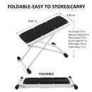 Pedicure Foot Rest, Non-Slip Home Beauty Footrest for Easy-at Home Pedicures, 6 Heights Adjustable Sturdy Manicure Foot Rest Treat Your Feet No More Bending or Stretching LIONVISON