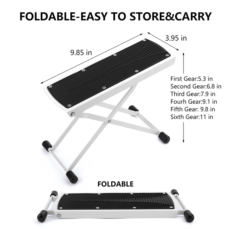 Pedicure Foot Rest, Non-Slip Home Beauty Footrest for Easy-at Home Pedicures, 6 Heights Adjustable Sturdy Manicure Foot Rest Treat Your Feet No More Bending or Stretching LIONVISON