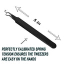 Blackhead Tweezer - Professional Curved Steel Tip Surgical Comedone & Splinter Extractor By Rapid Vitality. Ideal Blemish & Acne Remover Tool Means Flawless Facial Skin For You Today. Rapid Vitality