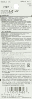 Maybelline New York Eye Studio Master Drama Cream Pencil Liner, Vibrant Violet 405, 0.01 Ounce Maybelline New York