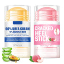 2pcs 60% Urea Hydrating and Anti-Cracking Foot Cream, Moisturising and Relieves Cracking and Dryness Foot Cream for Dry Cracked Feet And Hands（aloe + peach） Infinity Warehouse