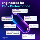 Methylene Blue Pharmaceutical Grade Capsules for Humans - Triple-Pathway Formula with Pure MB, NAC, L-5-MTHF, L-Theanine& Methyl B12 | Cognition, Mental Clarity, Cellular Energy & Antioxidant Support Infinity Warehouse