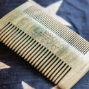 Cremo Dual-Sided Beard Comb for Grooming and Shaping Facial Hair - Made from Verawood To Prevent Snags and Static Cremo
