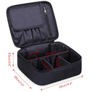 Travel Makeup Bag Large Cosmetic Bag Make up Case Organizer for Women and Girls (A-Black) Narwey