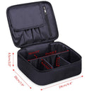 Travel Makeup Bag Large Cosmetic Bag Makeup Case Organizer for Women and Girls (A-Black) Narwey