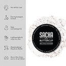 Sacha BUTTERCUP No Color Mini Setting Powder. No Ashy Flashback. Blurs Fine Lines and Pores. Loose, Translucent Face Powder to Set Makeup Foundation or Concealer. For All Skin Tones, 0.35 oz. Infinity Warehouse