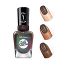 Sally Hansen Miracle Gel Nail Polish, 781 Deep Sea Diamond, 841 Holllaa-Gram, 0.5 Fl Ounce Sally Hansen