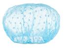 Basic Plastic Shower Hair Caps - Pack of 6 - Solid Polyester Shower Hair Turban - Large Size Head Shower Cap OFXDD