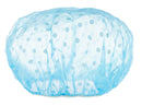 Shower Cap Hair Cover Reusable Turban - Pack of 3 - Polyester Clear Shower Cap for Hair - Standard Size Plastic Shower Caps Set OFXDD
