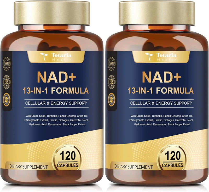 NAD Supplement for Women Men with nicotinamide riboside resveratrol,Quercetin, Betaine Boost NAD+ Levels NAD Plus Supplement for Anti Aging, Energy, Immune, Focus 120 Capsules Infinity Warehouse