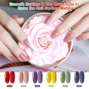 Gel Nail Polish Set 9 Pcs, Popular Nail Art Colors UV LED Soak Off Nail Gel Kit (6+3) Erarrow