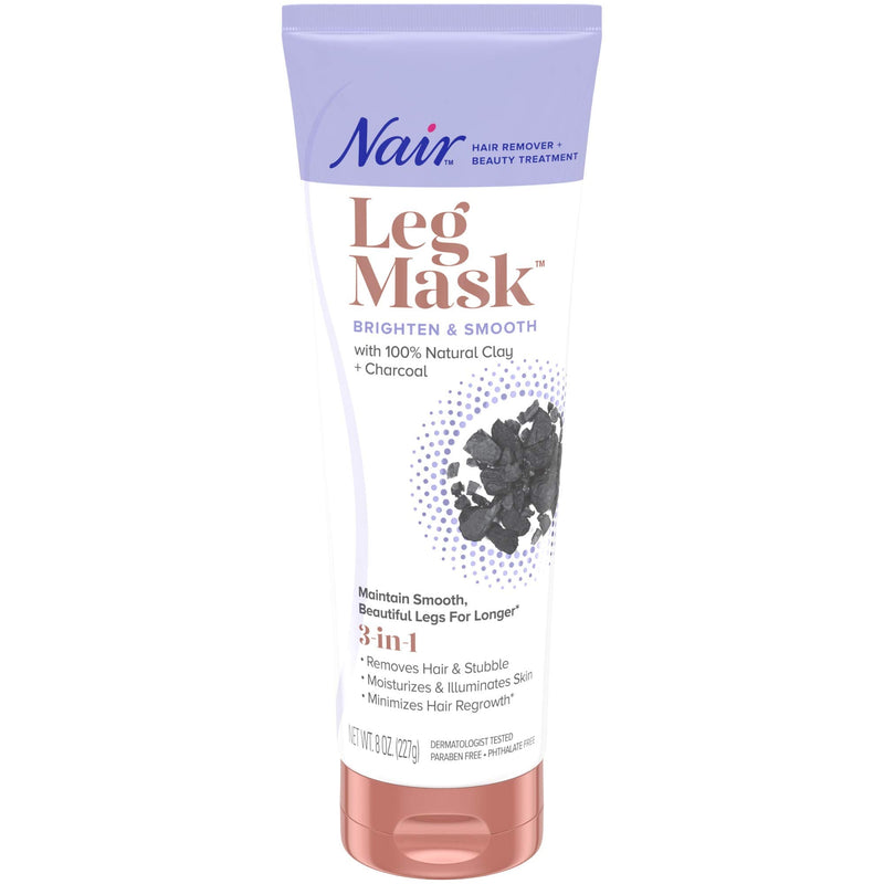 Nair Hair Remover & Beauty Treatment Charcoal Clay Leg Mask 8.0oz Nair