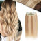 Hairro Seamless Clip in Mini Hairpiecs 10 Inch 100% Human Hair Extensions for Men and Women Adding Volume Highlight