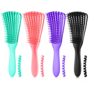 Detangling Brush for Afro America/African Hair Textured 3a to 4c Kinky Wavy/Curly/Coily/Wet/Dry/Oil/Thick/Long Hair, Knots Detangler Scalp Massage Comb Hair Detangler for Women (3 pcs, Purple-B-P) A.DASHER