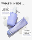 Kate Somerville Stressed Skin Saviors Goat Milk Set – Full Sized Face and Body Skincare Set with Goat Milk Cleanser & Goat Milk Body Lotion Infinity Warehouse