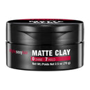 SexyHair Style Matte Clay Matte Texturizing Clay, 2.5 Oz | Separates, Defines and Molds | Helps Tame Unruly Ends | Washes Out Easily SexyHair