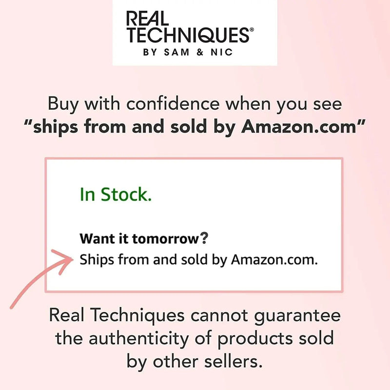 Real Techniques Cruelty Free Lip Color Plus Blur Brush; With Ultra Plush Custom Cut Synthetic Bristles and Extended Aluminum Ferrules to Build Coverage Real Techniques