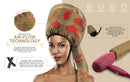 Eleganty Soft Bonnet Hood Hairdryer Attachment with Headband that Reduces Heat Around Ears and Neck to Enjoy Long Sessions - Used for Hair Styling, Deep Conditioning and Hair Drying (Gold) BRJ Store