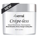 Crepe-less crepey skin firming cream to repair crepey arms, neck & hands. Organic tightening cream to erase crepy skin on arms, neck and body. Best moisturizer to treat saggy, crepe skin. Made in USA Vernal Skincare