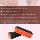 Maryton Nail Sanding Buffing Block Nail Polisher Buffer File 80/80 Grit for Acrylic Nails Kit Manicure Tool 10 PCS (Black Orange) MARYTON
