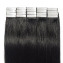 40 Pieces 100g Tape in Human Hair Extensions 12''-24'' Double Side Tape Seamless Skin Weft Rooted Natural Hair Extensions 40pcs Long Straight Silky (20 inch,