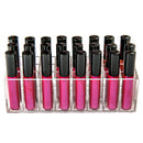 Acrylic Lip Gloss Holder Organizer, Lipstick Holder, 24 Slots Makeup Lip Gloss Lipstick Brushes Storage Display Case BBDOU