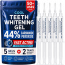 Teeth Whitening Gel with Trays 44% Carbamide Peroxide 5 Syringes - 50+ Uses Infinity Warehouse