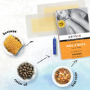 Legs & Body Wax Strips, Parissa Hair Removal Waxing Strips for Legs, Body, Bikini, Arms, Underarms with After care Azulene Oil, 20 Strips Parissa