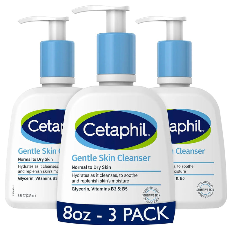 Cetaphil Face Wash, Hydrating Gentle Skin Cleanser for Dry to Normal Sensitive Skin, NEW 2 oz 12 Pack, Fragrance Free, Soap Free and Non-Foaming Infinity Warehouse