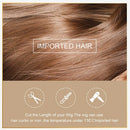 Esmee 24Inch Charming Wig Light Gold Long Wigs for Women Middle Parting Natural Straight Heat Resistant Synthetic Wigs for White Women with Bangs Esmee Store