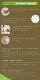 MY Konjac Sponge All Natural Fiber Original Pure Facial Sponge. Excellent for all skin types including very sensitive skin. Leaping Bunny Cruelty Free and The Vegan Society approved. MY KONJAC SPONGE