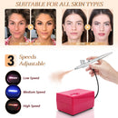 Airbrush Makeup Set Pinkiou Air Brush Kit for Face Paint with Mini Compressor 0.4mm Needle and Nozzle Nail Body Paint SP16 (RED) Infinity Warehouse