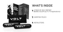 VOLT Grooming Instant Beard Color ECO 2 Pack Refill - Smudge and Water Resistant Quick Drying Brush on Color for Beards and Mustaches, Onyx (Black) VOLT