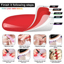 Gel Nail Polish Set 9 Pcs, Popular Nail Art Colors UV LED Soak Off Nail Gel Kit (6+3) Erarrow